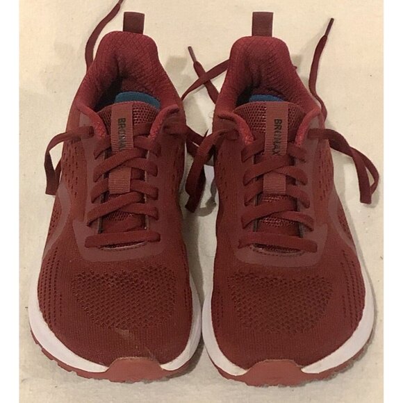 Bronax Mens Supportive Wide Toe Box Red Running Shoes S71 Sz EU40/US 7 GC - Picture 3 of 12